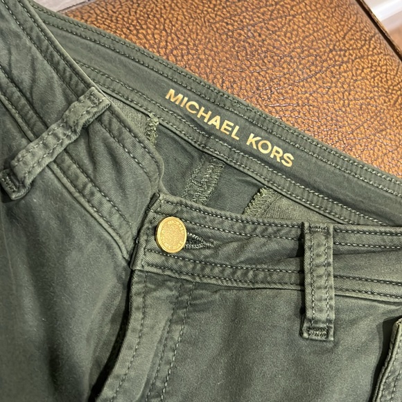 Michael Kors Military styled lady’s Green Jeans Stretch Cargo! - Picture 3 of 8
